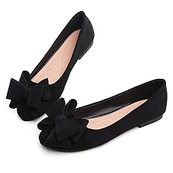 Hee grand Bowknot Flats for Women Classic Round Toe