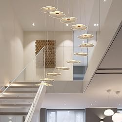ziidoo High Ceiling Chandelier - 12-Light Dimmable