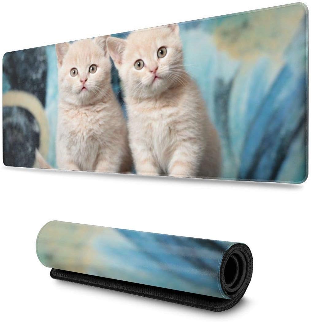 Animals Cat Kittens Mousepad NonSlip Rubber Gaming Mouse