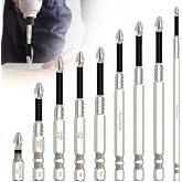 9PCS High Magnetic Screwdriver Drill Bit Set, Premium Universal Strong Magnetic Durability Screwdriver Drill Bit Set,Anti Slip Anti-Shock Impact Driver Bit Set for Home DIY Profession