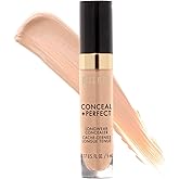 Milani Conceal + Perfect Longwear Concealer Full Coverage Infused with Hyaluronic Acid & Vitamin E, Cover Dark Circles, Blemishes & Skin Imperfections for Long-Lasting Wear - Light Beige