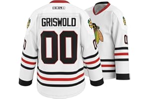 GHOSTWEAR Griswold #00 Movie Hockey Jersey – Stitched Letters and Numbers Authentic Fabs Apparel S-5XL