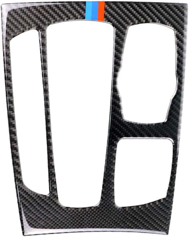 Carbon Fiber Dashboard Gear Box Panel Frame Decal Cover Trim for BMW X5 X6 F15 F16 2014-2017 6DW (M)