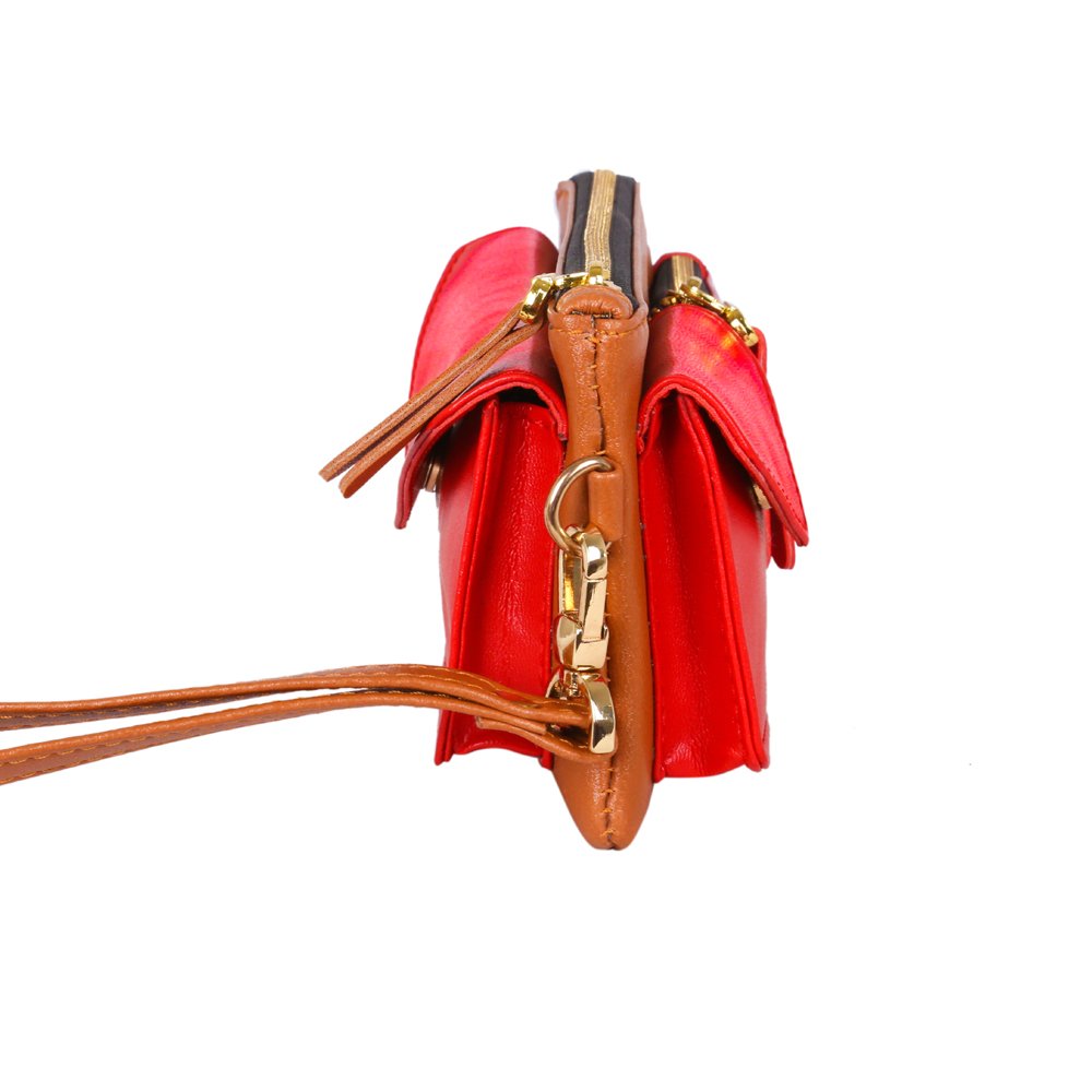 august women's handbag-red