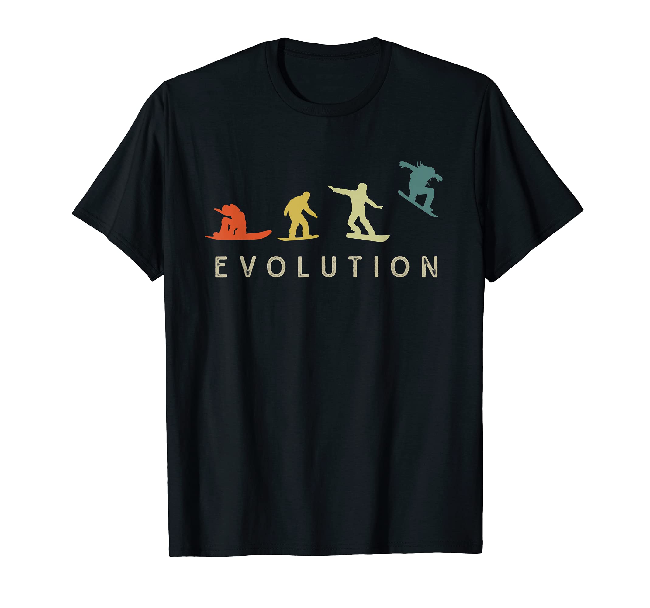 Vintage Snowboarding Evolution Freestyle Snowboard Vacation T-Shirt
