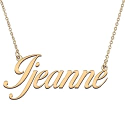 HUAN XUN Customized Custom Simple Any Name Necklace