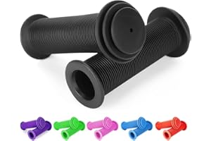 KUTRICK Kids Bike Grips - 105mm Bicycle Handlebar Grips With Mushroom Pattern for Bikes, Balance Bikes, and Kick Scooters