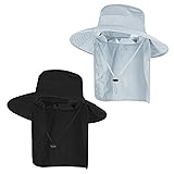 2Pack Sun Hats for Men Women Fishing Hat UPF