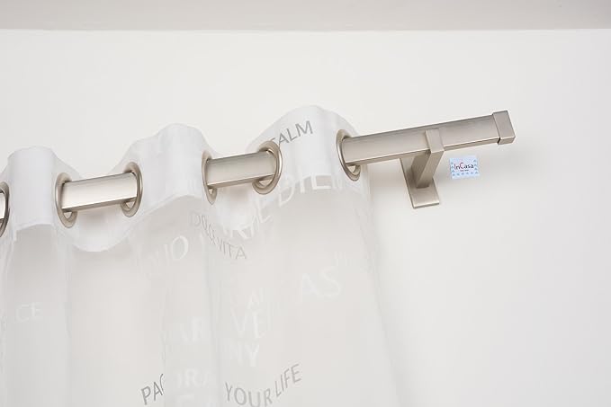 InCasa Gardinenstange 31x12 mm: Länge: 200 cm, ohne Ringe (geeignet für