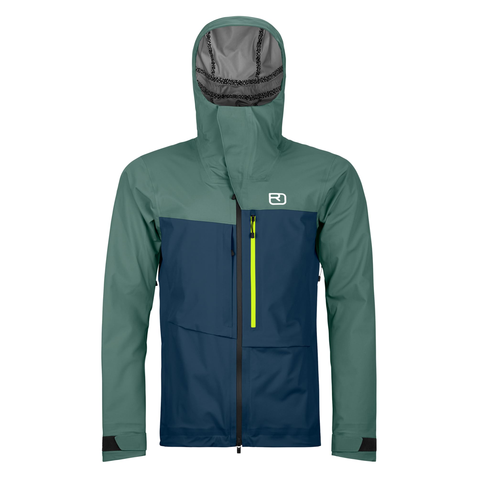 Photo 1 of Ortovox Men’s 3L Ravine Shell Jacket | Lightweight Freeride Shell with Ventilation Zips & Storm Hood for Ski Touring - Deep Ocean - M