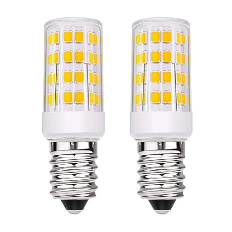 E14 LED Glühlampe, 5W / 500LM Warmweiß 3000K, 40W Halogenlampen Ersatz, 360 ° Strahlwinkel Kühlschranklampe/Nähmaschinenlampe