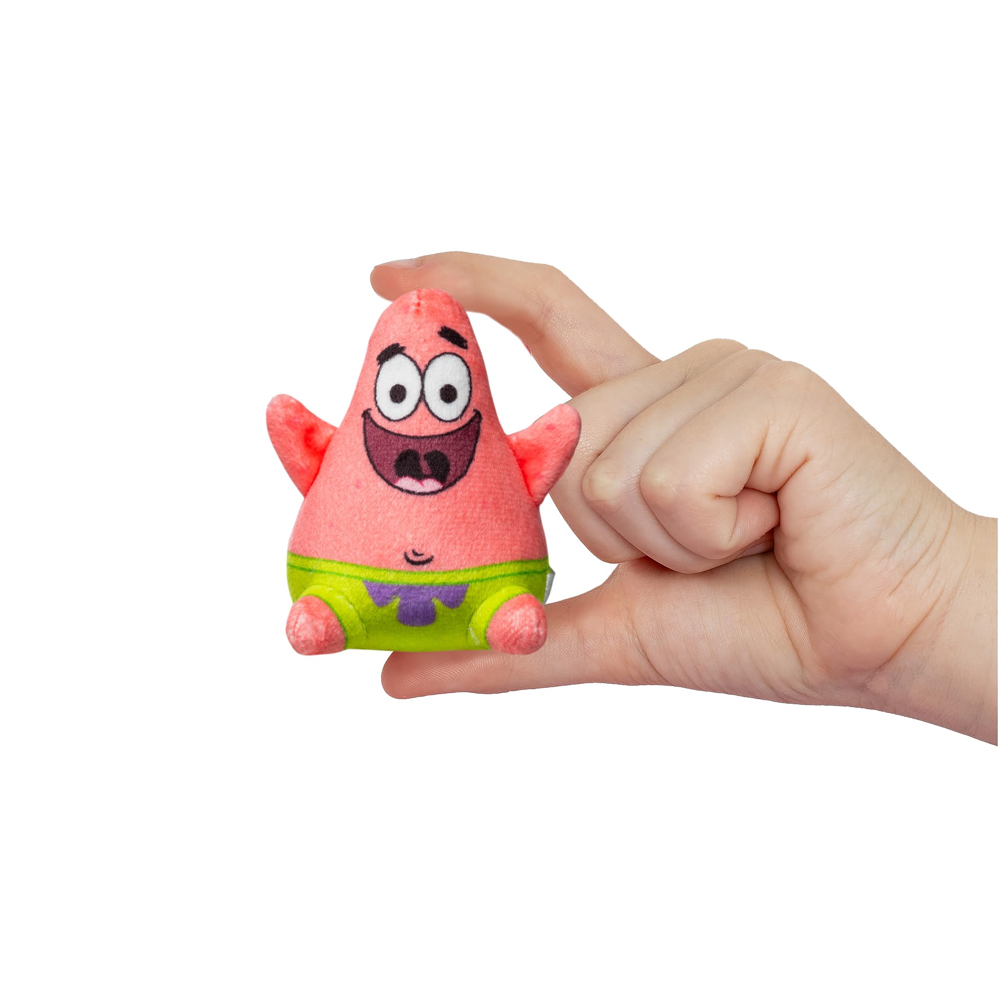 Spongebob Square Pants 5-Pack - Collectible Miniature Plush Figure, Suffed Animal, Toy Mini Soft Figure for Kids Ages 4+