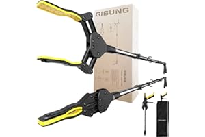 GISUNG 2 Pack 36" Grabber Reacher Tool, Foldable Grabbers for Elderly Grab It Reaching Tool with Upgraded Rotating Jaw & 2 Storage Bags, Strong Magnetic Tip, Reacher Grabber Pickup Tool for Trash Pickup, Aid