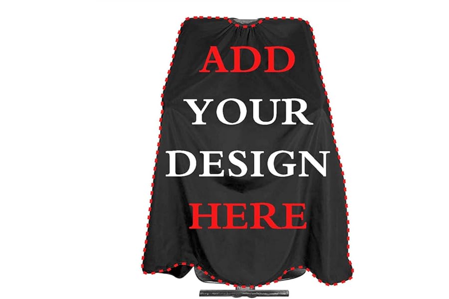 Xianjing unisex Custom Barber Cape,Personalized Salon Haircut Capes,Add Your Image Haircut Kit Hairdressing Apron for Home Salon and Barbershop
