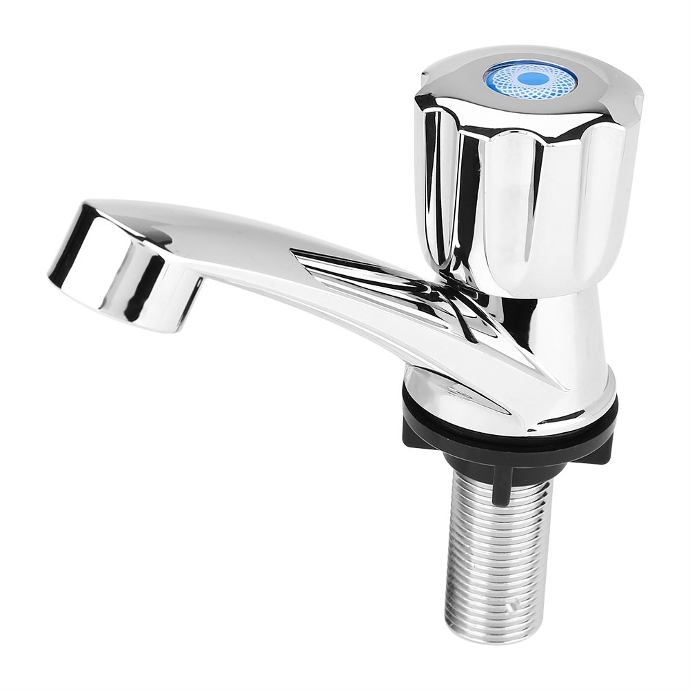 Single Cold Faucet, ABS Cold Faucet Water Tap Bathroom Basin Kitchen Sink Accessories for Home Use(Shutter G1/2)