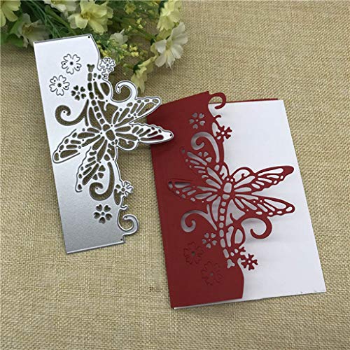 Itlovely Butterfly Envelope Greeting Card Metal Cutting Dies Stencil Scrapbooking Photo Album Card Paper Embossing Craft DIY - Thumbnail 2