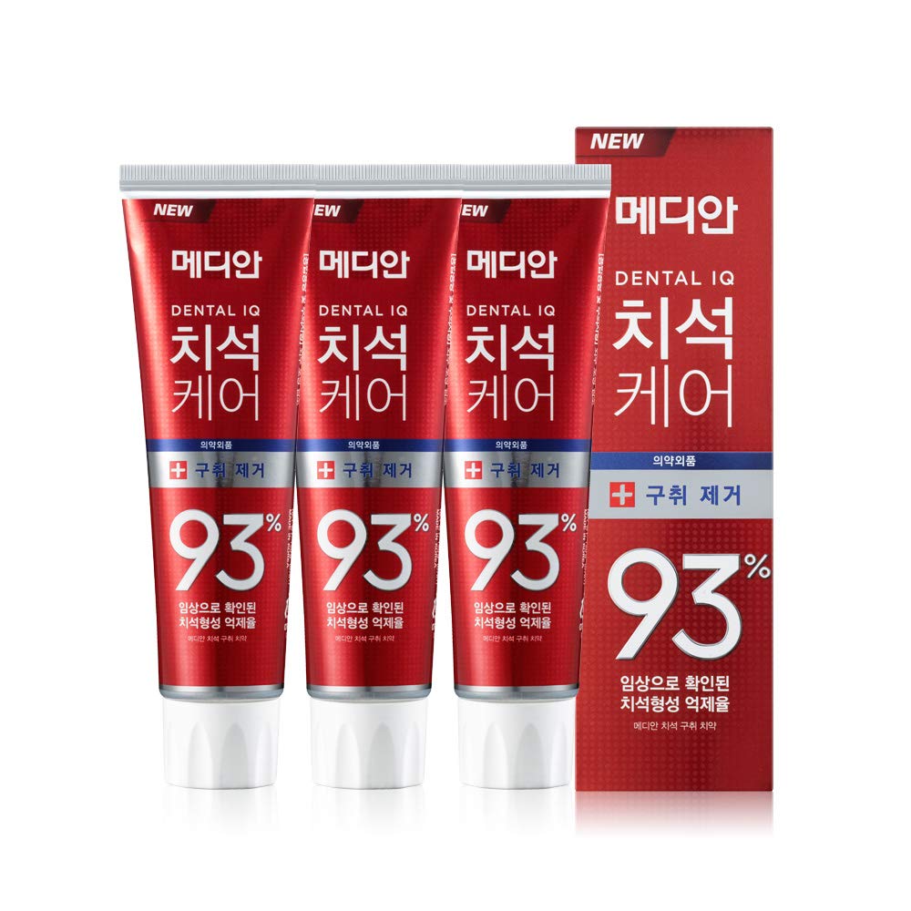 Median Advanced Tartar Toothpaste 86% Scaler Max 120Gx3Bottle