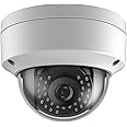 Hikision/Uniview Compatible 4K 8MP PoE IP Outdoor Vandal Proof Dome Camera, 2.8mm Wide Angle, 65ft Night Vision, H.265, Compa