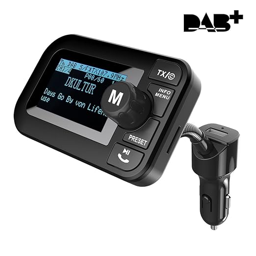 FirstE Car DAB/DAB+ Radio Adapter 2.3" LCD Bluetooth FM Amazon.co.uk