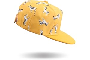 PEECABE Kids Baseball Hat Novelty Flat Brim Toddler Sun Hat Boys Girls Trucker Cap Spring Summer