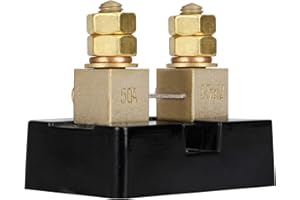 CGELE CG 50A 50mV Ampere Electrical Digital DC Current Shunt Resistor for amp Panel Ammeter Current Measurement Tester Gauge…