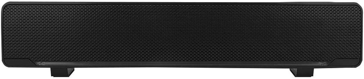 Socobeta Soundbar Stereo Wired USB Music Player Bass Surround Sound Box 3 5mm Input for PC Cellphones (Black) - Image 5