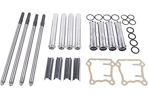 BARIO Adjustable Pushrod & Cover Kit Replacement for 1999-2017 Har-ley David-son Touring Softail Dyna big twins, twin cam 88", 95", 96", 103", 106" Displacement # 93-5095, 935095, 499961