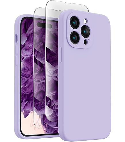 Funda Silicona Líquida Para IPhone 14 Pro Max 6.7" - Delgada, Antiarañazos, Color Morado Oscuro, Carga Inalámbrica