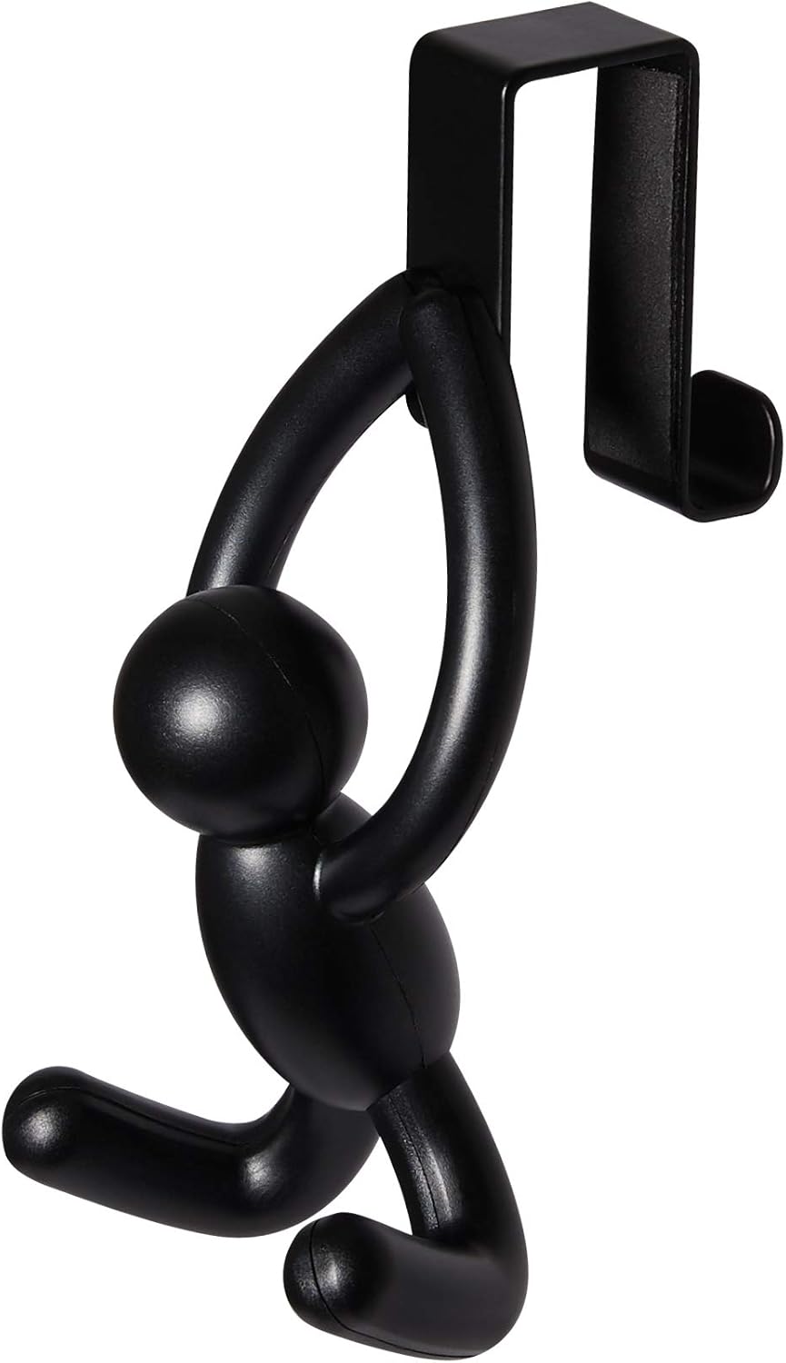 umbra towel set on Amazon Com Umbra Buddy Cabinet Space Saving Storage Hooks Kitchen And Bathroom Organizer Set Of 2 Black Home Kitchen