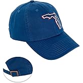 Desert Cactus Florida Atlantic University Baseball Hat FAU Owls Brimmed Embroidered Hats Cap Adjustable Cloth Strap Adult (Style G) Blue