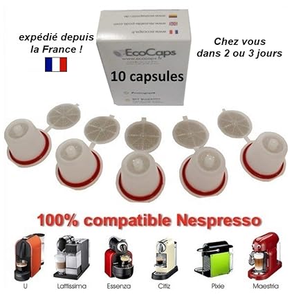 Nespresso - Capsulas rellenables recargables reutilizables cafe ...