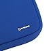 Evecase 13.3-14inch Slim Portable Neoprene Carrying Laptop Sleeve Case Bag w/ Handles and Accessory Pocket (Blue with Green Trim)