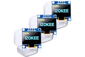 IZOKEE 0.96'' I2C IIC 12864 128X64 Pixel OLED LCD Display Shield Board Module SSD1306 Chip 4 Pin for Arduino Display Raspberr