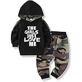 Voxikidio Toddler Baby Boy Outfits Long Sleeve Sweatshirts & Jeans 2Pcs Fall Clothes Set 2 3 4 5T 12 18 24Months