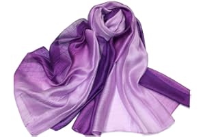 SNUG STAR Cotton Silk Scarf Elegant Soft Wraps Color Shade Scarves for Women