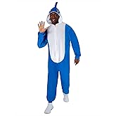 Rubies Adult Baby Shark Comfywear One-Piece Hooded Jumpsuit