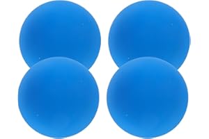 ibasenice 4 Pcs Blue Rubber Racquetball Balls High Bounce Squash Training Reaction Balls and Competition