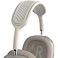 QINZAC Headband Cover for AirPods Max (New 2024), Soft Silicone AirPods Max Headphone Headband Protectors/Comfort Cushion/Top Pad Protector Accessories Compatible with Apple AirPods Max (Off-White)