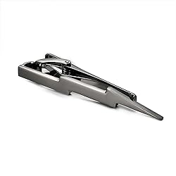 Yoursfs Black Cool Lightning Bolt Tie Clip for Men