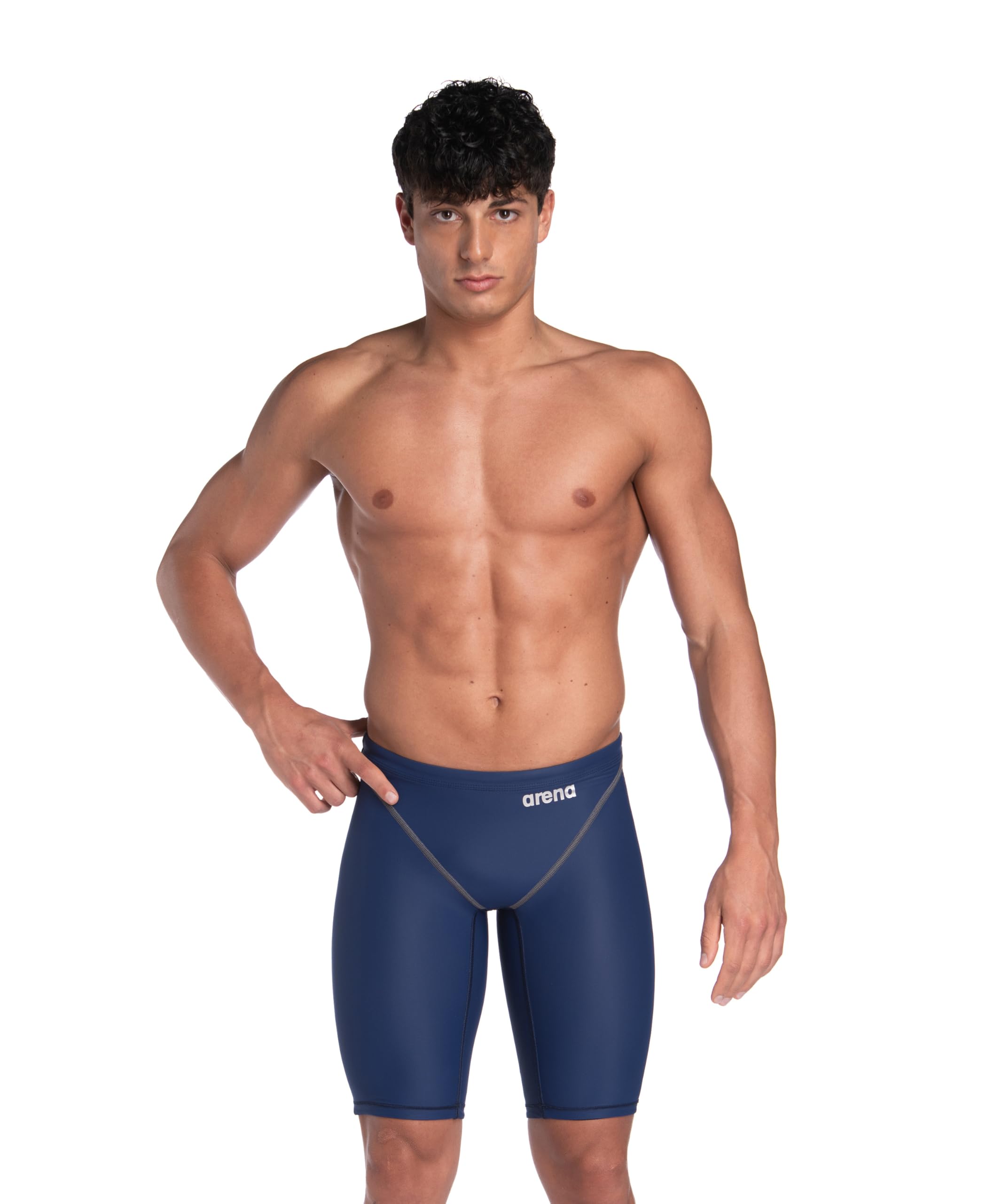 Photo 1 of ARENA Powerskin ST Next Men’s Racing Jammer Competition Swimsuit Sports Athletic Swim Team Championship Tech Suit, Navy, Size 30