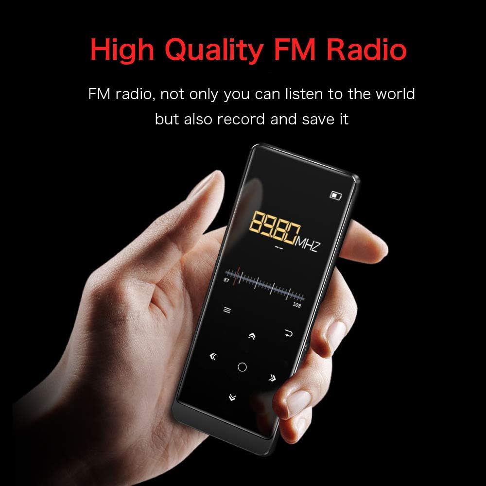 16GB MP3 Player, Supereye MP3 Player with Bluetooth 4.1, Portable HiFi Lossless Sound MP3 Music Player with FM Radio, Recording, E-Book, Backlit Keys, Support up 64G, (Music Headphones Included): Home Audio & Theater