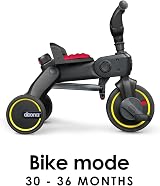 DOONA Liki Baby Trike S1 Flame Red Foldable 4 in 1 Toddler Tricycle view 6