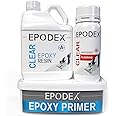 EPODEX® Flooring Epoxy Resin Kit Many Colors Designer Floors, Garage Floors, Industrial Floors Solvent-Free, UV-Stabilized, Low Odor, Bubble Free | 60min Curing time | 1–55 Gal 2:1