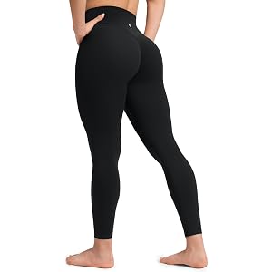 CRZ YOGA Secretsculpt Minor Leggings 25" | No butt scrunch still flattering glutes. Booty Lifting, Softretch, Ultimate Comfor