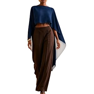 Sheer Cape Tops for Women Chiffon Shawls and Wraps Tops See Through Cape Dress Cover Up for Evening Wedding