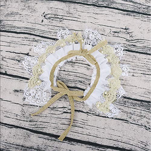 Aritan Personalized Pet Cat Dog Bandana Costume Apparel Triangle Scarf Accessories, Dress up Lace Breathable Bibs for Small and Medium-Sized