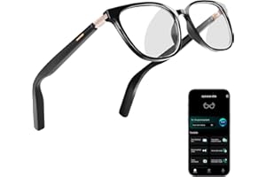 KWENRUN AI Smart Glasses for Men &amp; Women – Powered by ChatGPT, Real-Time Translation, Bluetooth Glasses with Photochromic Lens, Music &amp; Hands-Free Calling, UV &amp; Blue Light Protection, Thin Temples5.0 out of 5 stars 91 offer from $47.99