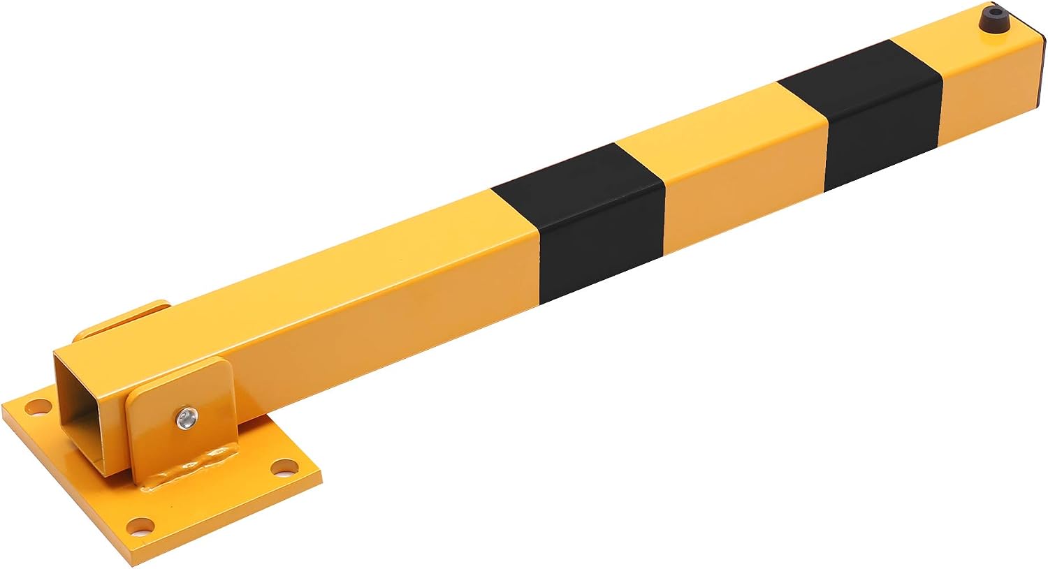 TOPWAY Car Parking Space Lock Bollard, Yellow and Balck Lockable Fold Down Car Parking Barrier Post - Image 5