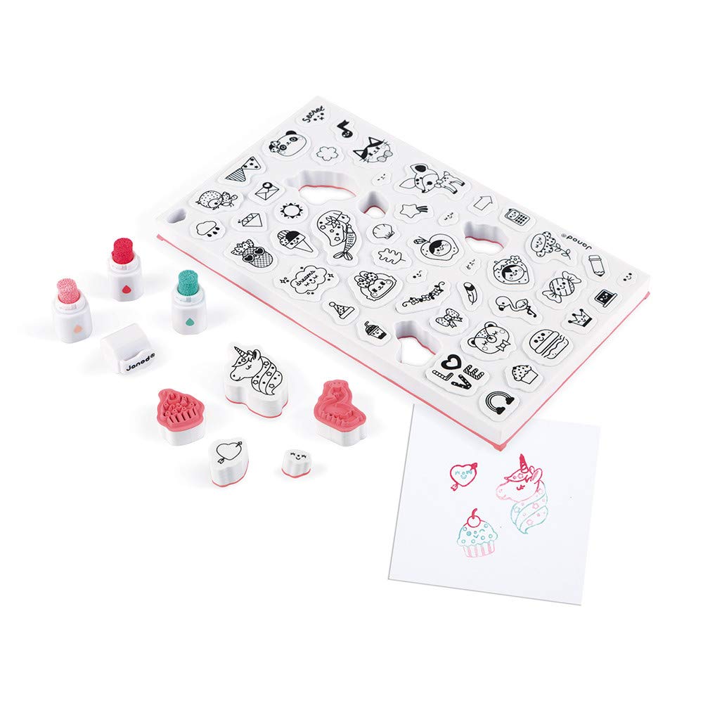 Janod Girly Stampinoo pads 50 pcs (foam)