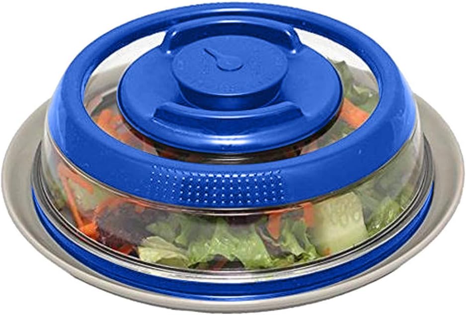 NLGToy Microwave Plate Cover,Fresh Universal Vacuum Air-Tight Food Sealer Container,Kitchen Reusable Durable and Expandable Lids,Safe for Microwave, Dishwasher and BPA Free